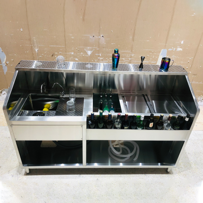 Hotel Restaurant Stainless Steel bar Equipment Cocktail bar Station bar Well