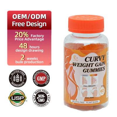 OEM Active Ingredients Sport Supplements 3 Days Shipping Weight Gain Supplement Women Men Booster Weight Gain Gummies