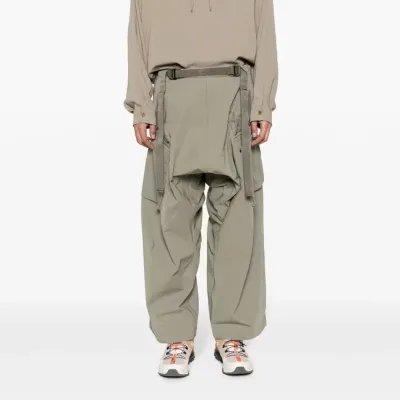 Men's Heavyweight Cargo Pants 6 Pockets Breathable Summer Plus Size Drawstring Men Cargo Pants Multi Pocket
