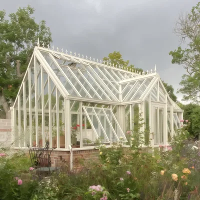 Custom Outdoor Garden Greenhouse Hot Dip Galvanized Steel Easily Assembled Eco-Friendly Pergola All-Season Planting Customized
