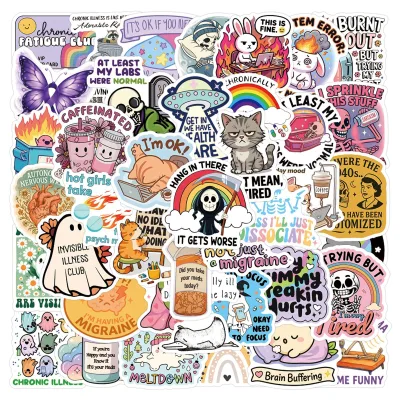 50PCS Funny cartoon healing era graffiti sticker