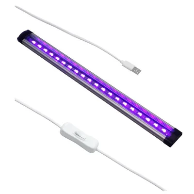 High Quality USB UV Light Tube for Blacklight Poster UV Art Bedroom Ultraviolet Light for Halloween and Blacklight