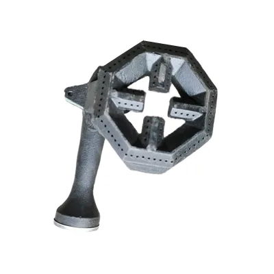 Factory Direct Black Cast Iron Range Burner Short Cast Iron Burner for Commercial Gas Stove