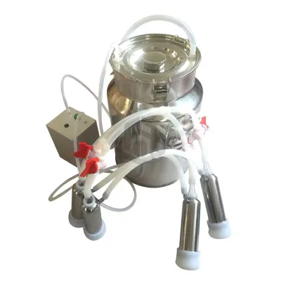 14L 18L Small Buckets/tank Cow Goat Rechargeable 12V Battery Electric Motor Milking Machine