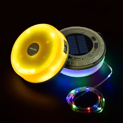 Camping Lights String, Portable RGB Camping String Lights for Camping Solar Light
