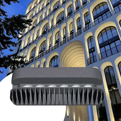 24W LED Window Lamp IP65 Waterproof Outdoor Building Exterior Wall Light RGBW DMX512 Outdoor Window Wall Washer Light