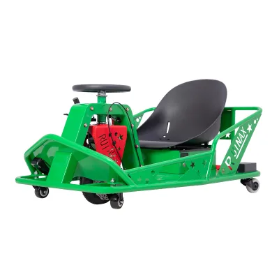 Single Seat Electric Drift Kart 500W Motor 36V Graphene Battery PU Rear Wheels for Indoor Amusement Park Commercial Venue Rental