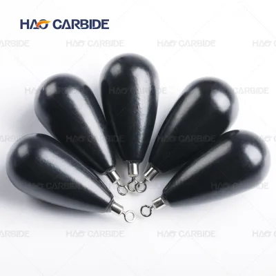 Round Eye Peso De Pesca De Lagrima De Tungsten Tear Drop Shot Tungsten Fishing Sinkers
