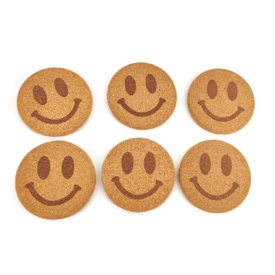 China Factories Color Printing Custom Printed logo Eco-friendly Cork coaster