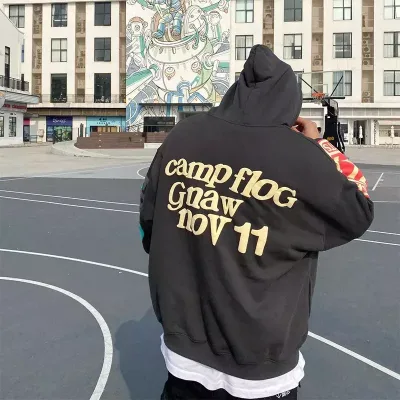 Factory Supplying Cotton Polyester Puff Print Hoodie 3d Foam Print Hoodies