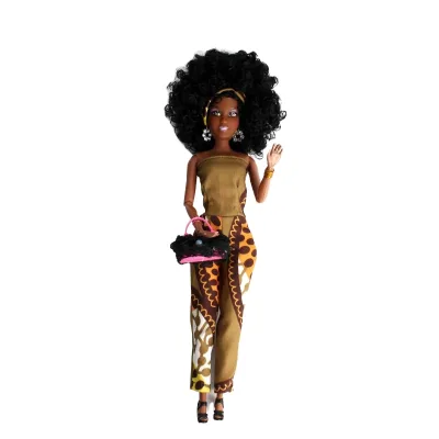 Ready to Ship Wholesale Doll Fashion 12.5 Inch Black Skin South African Dolls for Sale