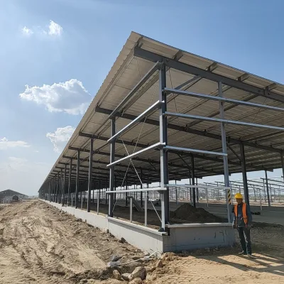 Building Material Steel Structure Farm House for Breeding Chicken Pig Cow Horse Steel Workshop From China Metal Barn Kit