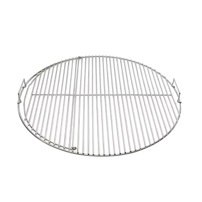 SanXing Silver 304 Stainless Steel Heat Resistant Charcoal BBQ Grill Grid Screen Handle Camping Outdoor Kitchen Cooking Grate