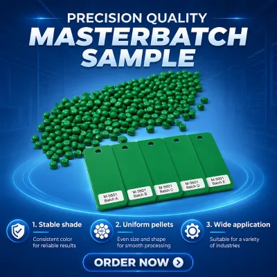Factory Price 20% Recycled Carrier Green Masterbatch Granules Low Cost High Hiding Green Color Pellets for Plastic Reprocessing
