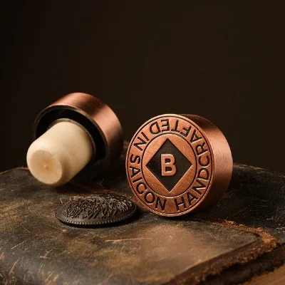 T-shaped COMPASS Reusable Durable Wine Stopper with Synthetic Cork Top and Metal Bottom Customizable Size & Color