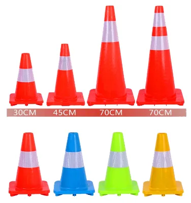 Self Adhesive PVC High-Intensity Prismatic Reflective Tape Traffic Cone Sleeve with IP68 Protection High Visible