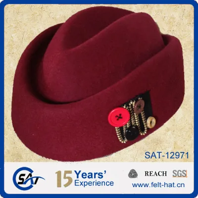 100% Australian Stewardess Hat, Airline Stewardess Hat
