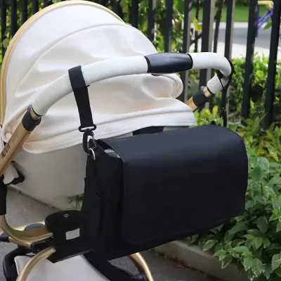 Custom Logo OEM/ODM Universal Fit Insulated Multi-functional Baby Stroller Hanging Bag Baby Stroller Organizer Storage Bag