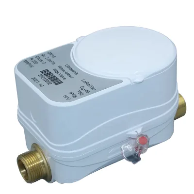 DN20 Ultrasonic Flow Water Meter Lora/Mbus/RS485/Modbus Pulse Output Wireless Digital Brass Body Customizable OEM Compteur D'eau
