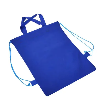 Multicolor Drawstring Non Woven Shopping Bag Portable Backpack Sack for Outdoor Sports Activity Storage