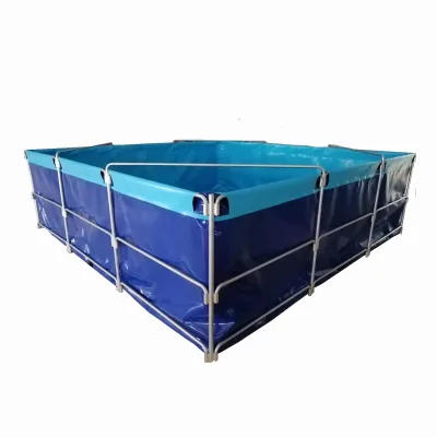 Thickened Canvas Fish Pond with Frame Stand Outdoor Water Tank Fish Farming Complete Set Tarpaulin Eco-Friendly Winter