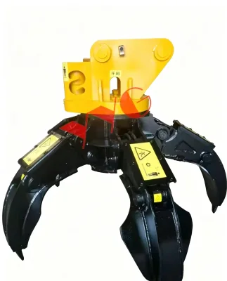 Smart Hydraulic Grab Motor for Scrap Handling Recycling for 1.5-45 Ton Excavators Max Jaw Opening 135mm Construction Farm Use