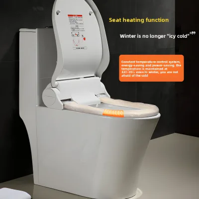 One-time Automatic Smart Toilet Seat Cover with Heating Constant Temperature Induction Rotating Functions Oval Shape PP Material