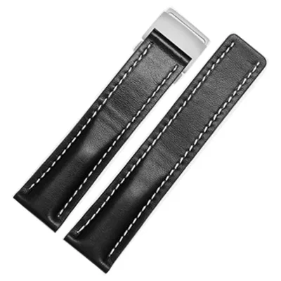 Replacement Luxury Watch Bands Leather Watch Band for BREITLING Leather Strap breitling Folding Buckle 22/24mm