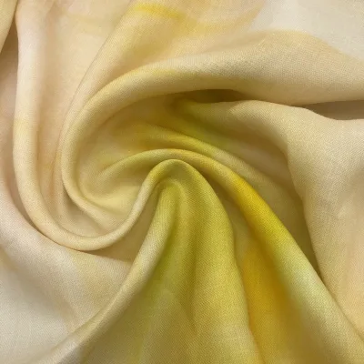 For Shirt Design Printed Breathable Fabric 100% Ramie Colorful Abstract Fonesun-rm663 Customer Accept OEM Customized 20 Meters