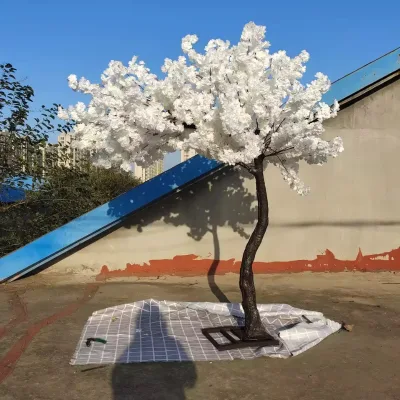 Wholesale White Flower Decorative Wedding Runners Artificial Tree-like Flowers for Living Rooms