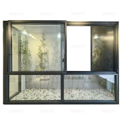 Hot Selling Soundproofing and Heat Insulation Aluminum Glass Drift Window for Courtyard.