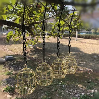 Hot Sale Durable Carbon Steel Black Bird Feeder Eco-Friendly Automatic Outdoor Hanging Garden Yard Bird Feeders