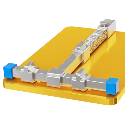 Mobile Phone & Circuit Board Repair Fixture Chip Welding Repair Clamp TELIJIA TE-07A Gold Metal Repair Tooling
