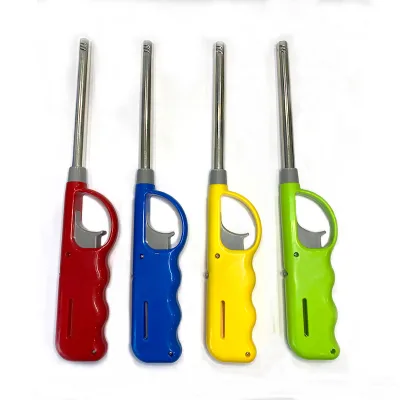 Popular in Thailand Mecheros Briquet Jet Gun Isquerio Kitchen Encendedor Electrico Barbecue Plastic Gas Lighter