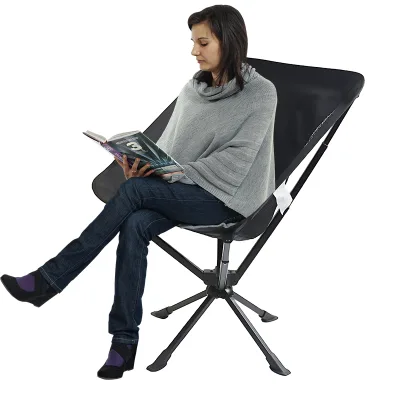 Goodwin Custom Logo Modern Design Swivel Folding Chair for Picnic Beach Camping