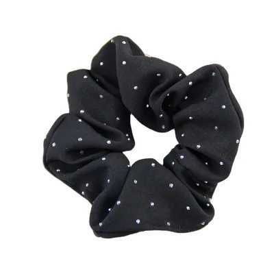 Hot Diamond Large Intestine Hair Ring Solid Colored Elastic Hair Scrunchies for Women Hair Accessories