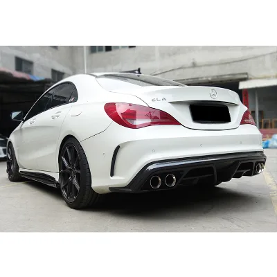 Carbonado CA Style Carbon Fiber Rear Lip ForMercedesBenz CLA Class CLA45 AMG W117