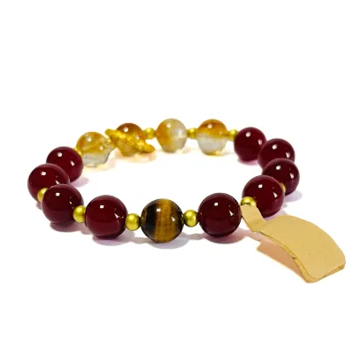 natural stone healing religious round spiritual bead bracelet men