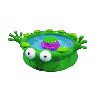 Children Amusement Park Electric Fiberglass Frog Pool Fishing Pond for Kid