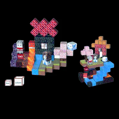 Popular Magnetic Building Blocks with 2.0cm Compact Size and Gift Ready Packaging for Kids Skill Practice and Home Education