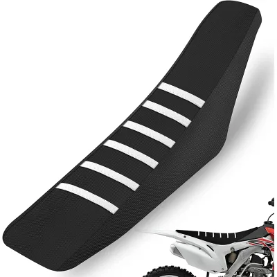 Universial Rubber Soft Seat Cover With Anti-slip White Stripes for Motorcycle Seat Cover Waterproof for Electric Dirt Bike