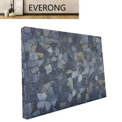Irregular Shaped Natural Stacked Stone Veneer Moon Blue Quartzite Wall Cladding Exterior Stone