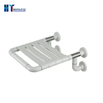 Modern Wall-Mounted ABS Stainless Steel Shower Bench Skidproof Surface Anti-Slip Safety Shower Chair for Disabled Use 1-Year