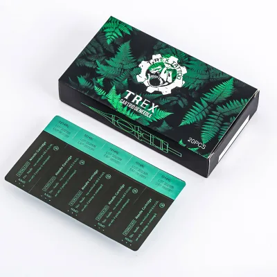 0.25mm Green Tattoo Needles Cost Effective Tattoo Cartridges with Membrane