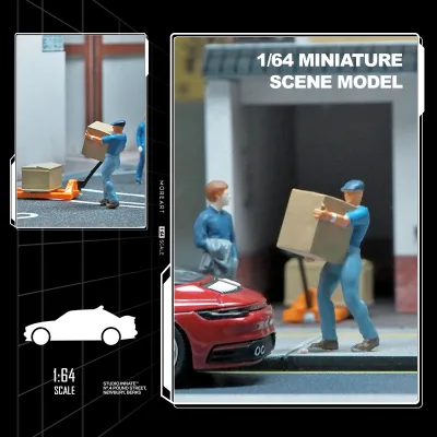 1/64 Miniature Human Figure Model Miniature Toy Mini Figurine for Mini Car Model Scene Decoration Props Diorama Matching Figures