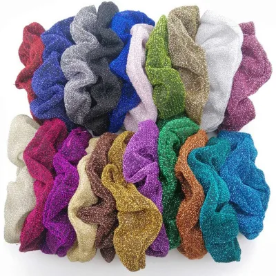 Quiet Girl Hot Selling Hair Accessories Solid Color Hair Scrunchies for Women