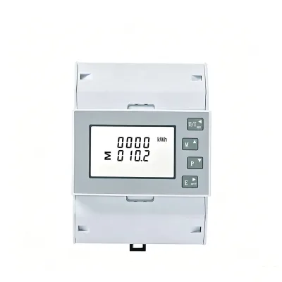 Smart Three Phase Four Wire Class 1 Energy Meter AC380V LCD Display Rail-Mounted Multifunction Digital Power Meter