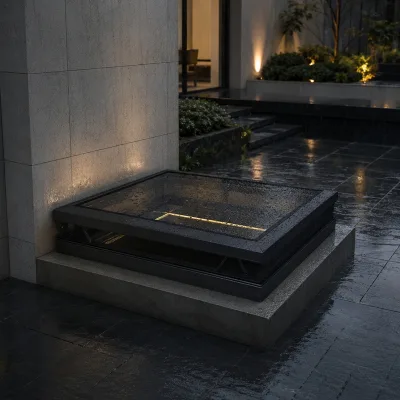 Intelligent Electric Automatic Walkable Ground Daylighting Window With Insect-Proof Net Basement Ventilation Skylight Windows