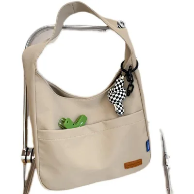 Can Be Customized Simple Large-capacity Shoulder Tote Versatile Fashion Canvas Bag