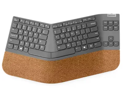New Leno-vo Go Wireless Split Keyboard - US English-Up to 10 Millions Clicks-Ergonomic Split Design